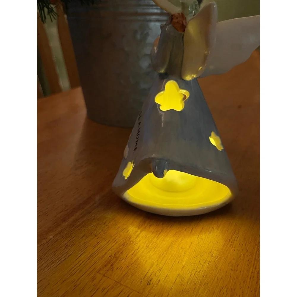 Russ Berrie Country Gatherings Collection Hand‎ Painted Ceramic Tealight  Holder